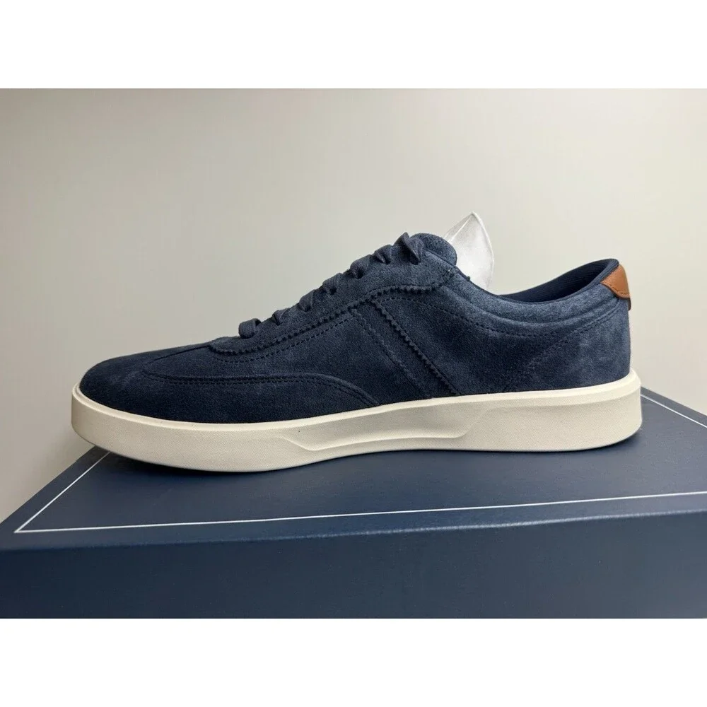 Cole Haan Grand Crosscourt Hingham Blue Suede Lace-Up Sneakers US 10 D